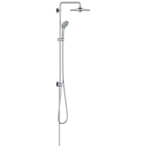 Columna de ducha sin grifo grohe euphoria gris cromado de la marca Grohe en acabado de color Gris / plata fabricado en Latón