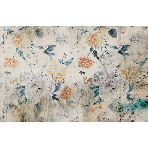 Mural autoadhesivo floral blossom beige 65x250 cm