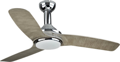 Ventilador de techo con luz LED INSPIRE Gandia 132 cm Plata Ventilador de techo Plane Dc, plata, 24W 3 tonos de luz