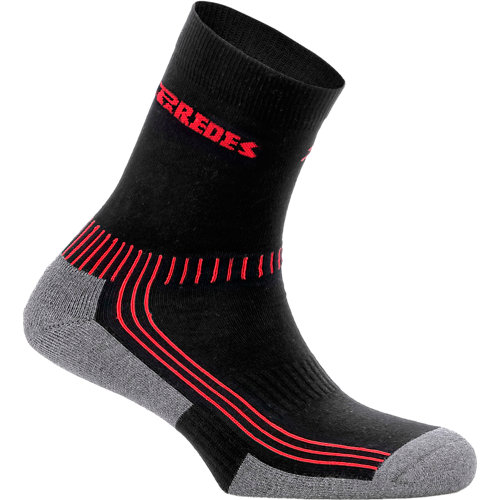 Pack de 3 calcetines cortos negro rojo