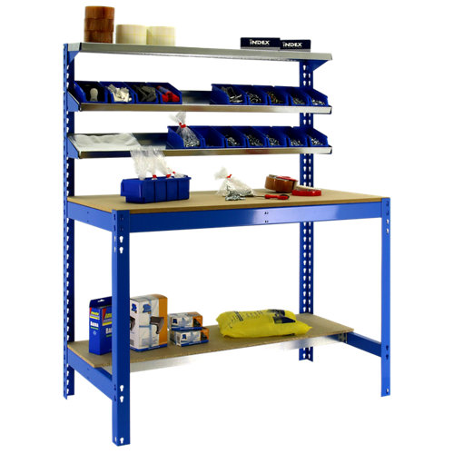 Mesa simonwork basic 2 901845-2 azul/naranja/madera