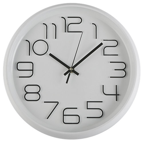 Reloj de cocina a pared redondo blanco quo de 30 cm