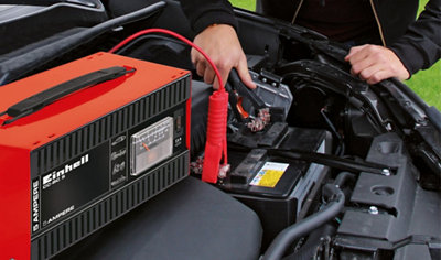 Einhell Cargador de batería de coche inteligente selector de bateria 6 v y 12 v 