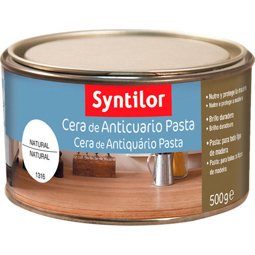 Cera en pasta natural anticuario 500 gr