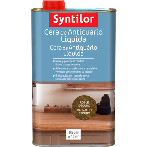 Cera en pasta roble oscuro anticuario 0.5l