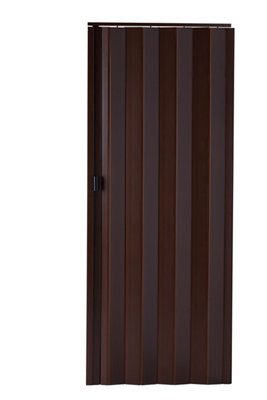 Puerta plegable de PVC Nogal Aprox Jago 203 x 82 cm 
