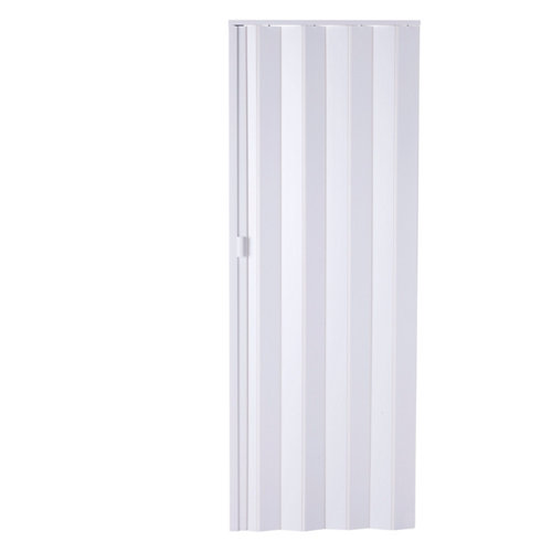 Puerta noruega roble de apertura izquierda de 72.5 cm 25 Puerta plegable de pvc blanco 83 x 205 cm