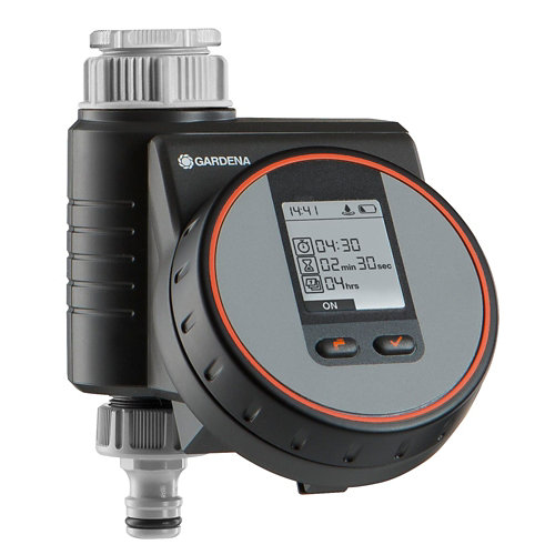 Programador de riego digital gardena flex 1 vía con pilas