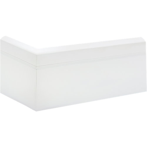 Rodapié blanco de mdf 12 cm con pasacable