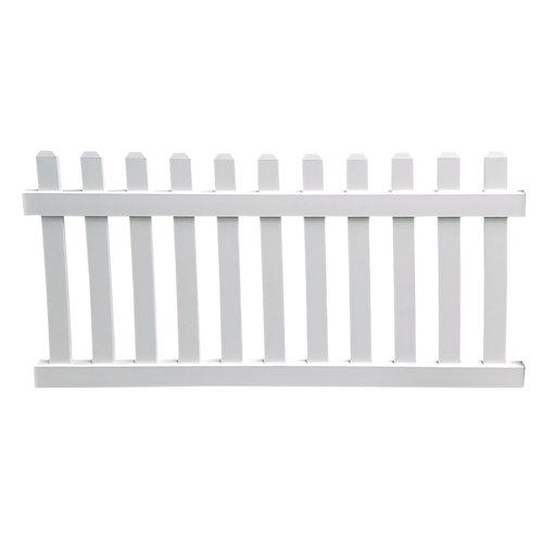 Valla de pvc blanca de 76x180 cm