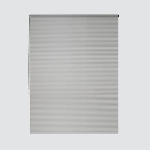 Estor enrollable translúcido cebra plata gris de 109x250cm