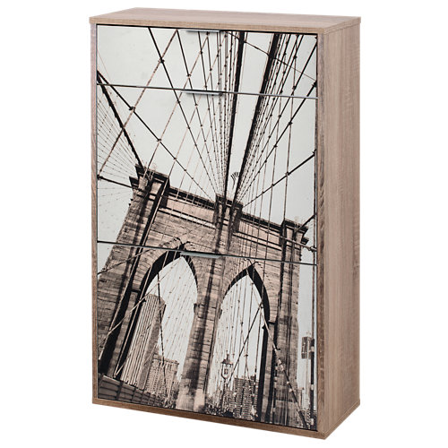 puerta berlin blanco de apertura derecha de 72.5 cm 24 Zapatero design roble cambrian para 10 pares de 61.3x100x25 cm