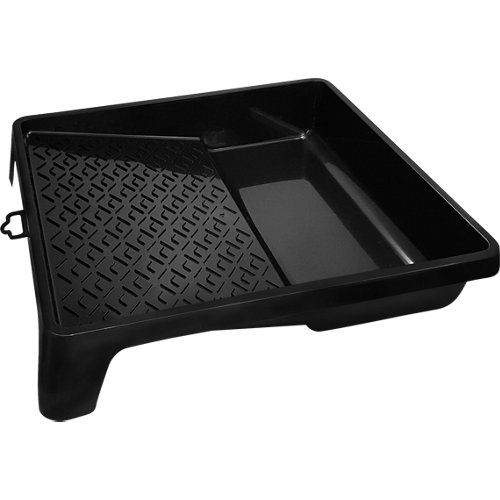 Bandeja de pintura grande para rodillo de 22 cm negro