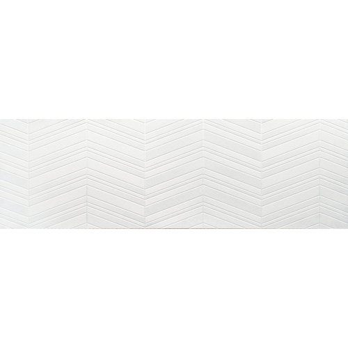 Azulejo cerámico gres white & co 31.5x100 cm plata