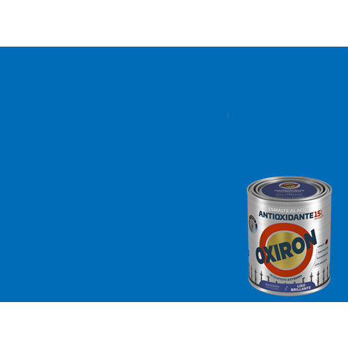 Pintura oxiron liso agua brillo 0 75l azul luminoso