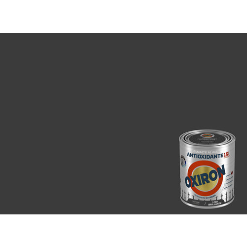 Pintura oxiron liso agua brillo 0 75l gris medio