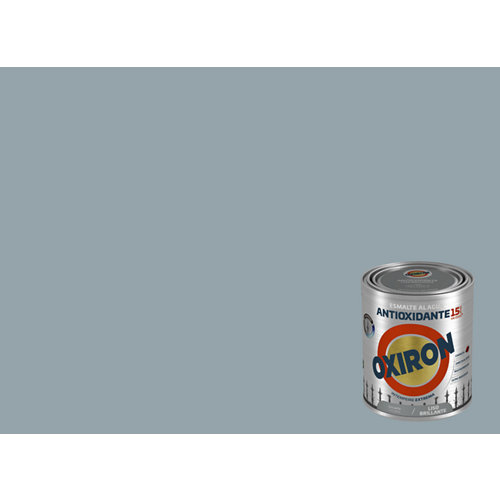 Pintura oxiron liso agua brillo 0 75l gris perla
