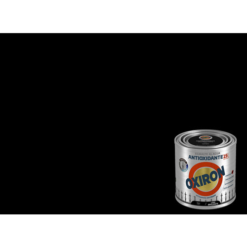 Pintura oxiron liso agua brillo 250ml negro