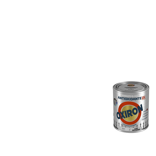 Pintura oxiron liso agua satinado 0 75l blanco
