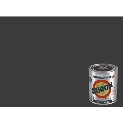 Pintura oxiron liso agua satinado 0 75l gris medio