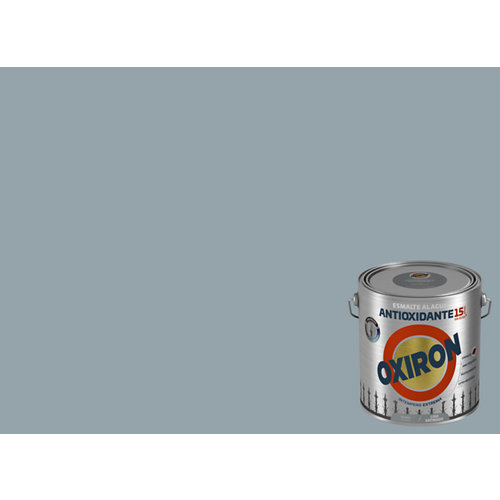 Pintura oxiron liso agua satinado 2 5l gris perla