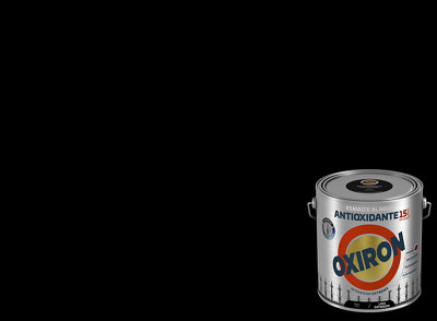 Pintura Oxiron Liso agua satén 2,5L negro