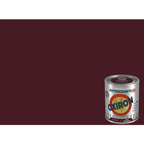 Pintura oxiron liso agua satinado 0 75l rojo carruaje