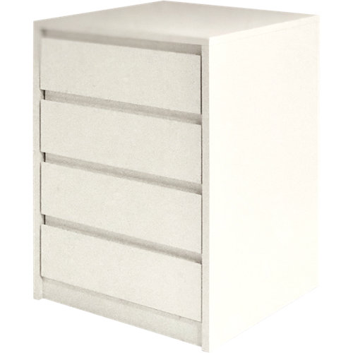 Guía encastrable ladrillo 10,5 x 203 cm 26 Cajonera 4 cajones serie montada blanco con uñero 72x50x50cm (altoxanchoxfondo)