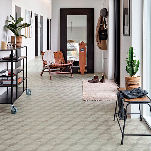 Lama vinílica cube de color gris 1,68 m²/caja