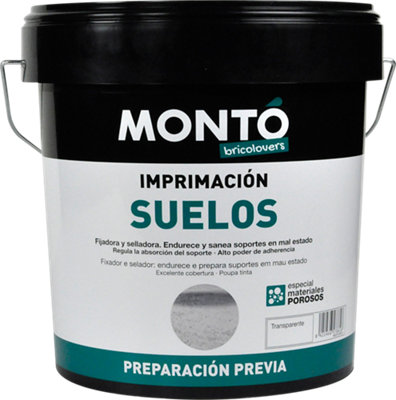 Imprimación para suelos color transparente MONTÓ 4L