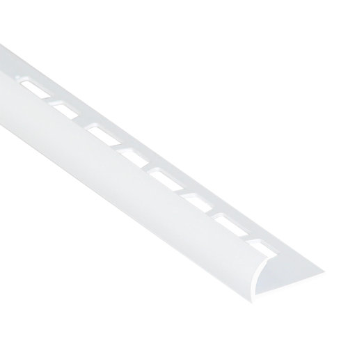 Perfil curvo basic pvc 10mm l2.5m blanco