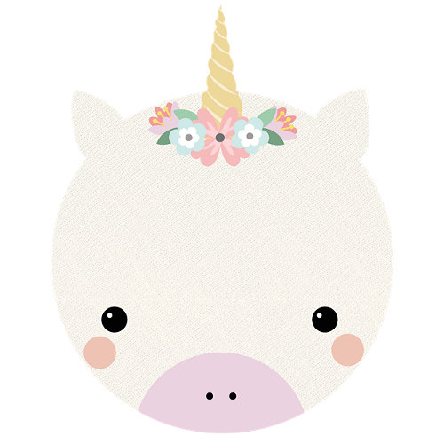 Alfombra rosa pvc unicornio 90 x 90cm
