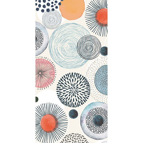 Alfombra gris pvc archi 120 x 180cm 23 Alfombra multicolor pvc circulos pop 3707 60 x 120cm