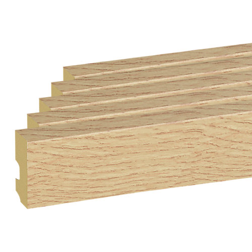 Pack 5 rodapiés cable mod035 10x225x1,5 cm