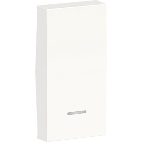 Tecla estrecha con visor schneider new unica blanco