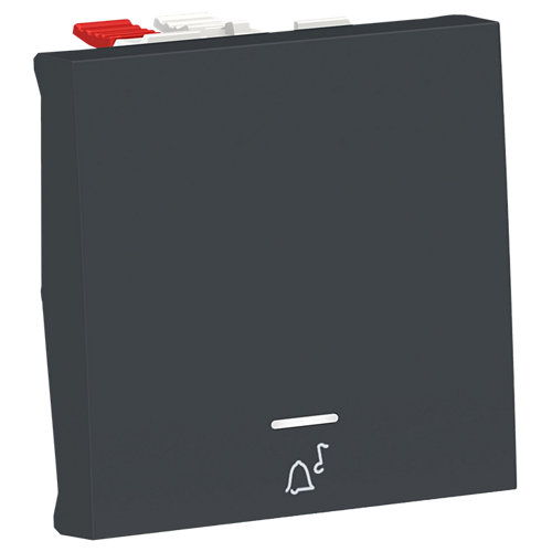 Pulsador timbre schneider new unica antracita