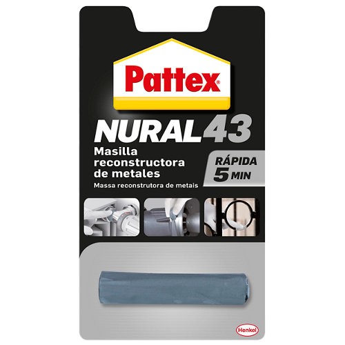 Masilla reparadora pattex nural 43, metal