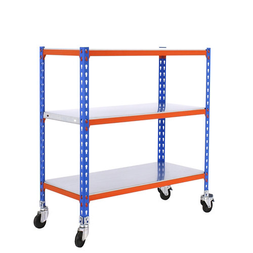 Estanteria sin tornillos simonclick azul/naranja splus 3/50