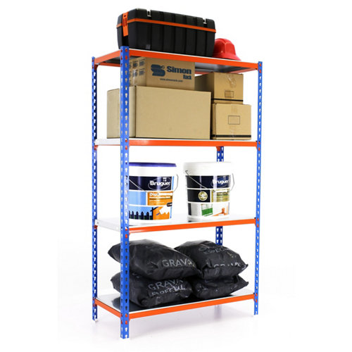 Estanteria sin tornillos simonclick azul/naranja splus 4/50