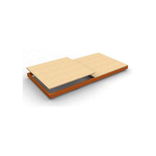 Estante adicional simonforte naranja madera 240x60x4 2cm