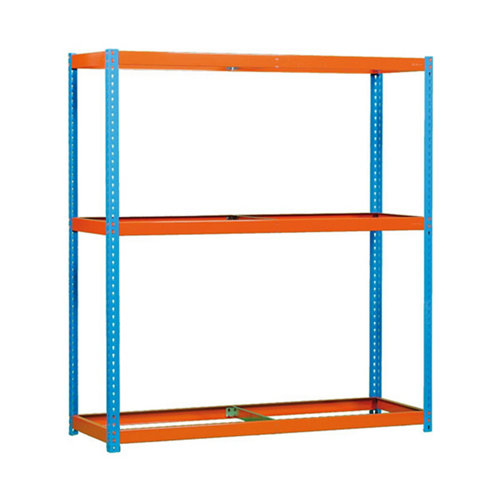 Estanteria sin baldas ecoforte 3 azul/naranja 200x180x60cm