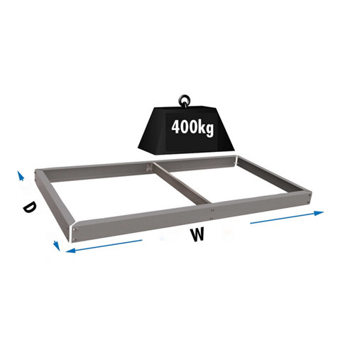 Estante adicional ecoforte gris 150x60x4,2cm