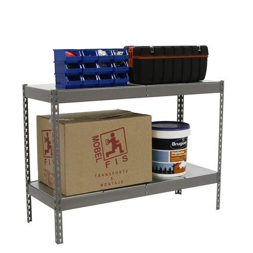 Estantería metálica en kit de acero de 60x90 cm y carga max. 400 kg por balda