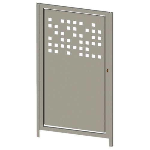 Puerta peatonal tetris up blanco 100x150 cm