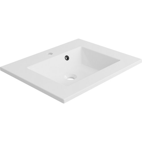 Lavabo modern resina 61 cm blanco