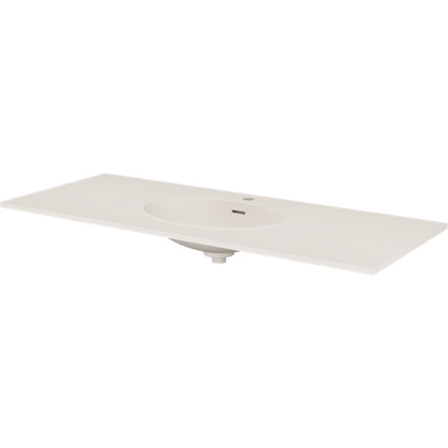 Lavabo modern resina blanco 106x11.2x48.5 cm