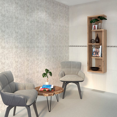 Baldosa de 60x60 cm en color gris / plata · LEROY MERLIN