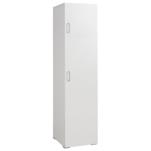 Armario ropero puerta abatible one blanco 50x200x50 cm