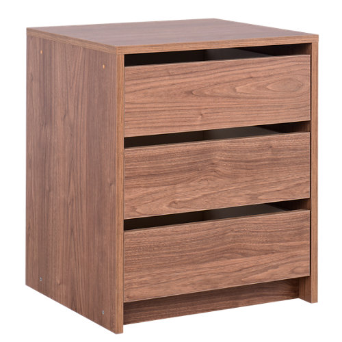 puerta noruega roble de apertura izquierda de 72.5 cm 24 Cajonera armario serie one nogal 47x40x42cm