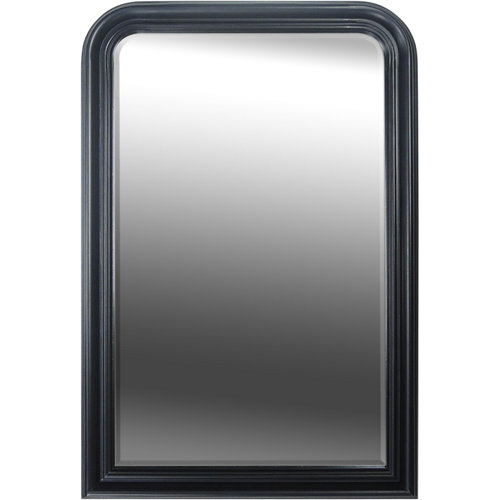 Espejo rectangular voltaire negro inspire 90 x 60 cm